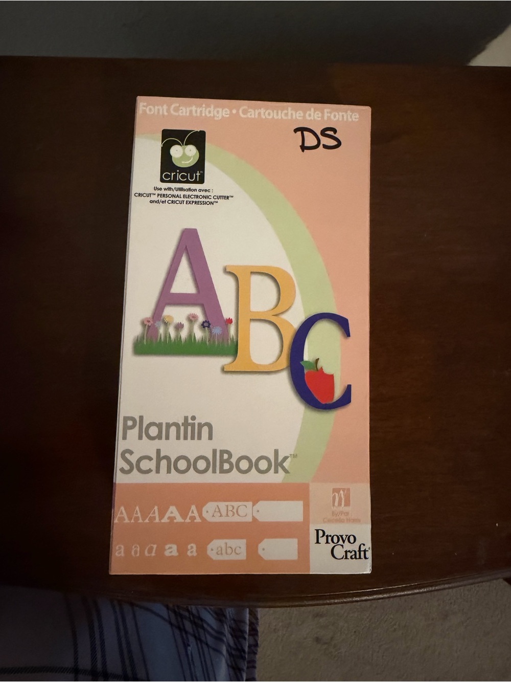 Cricut Plantin SchoolBook Font Cartridge - Pink, Green, Purple, Yellow, Blue